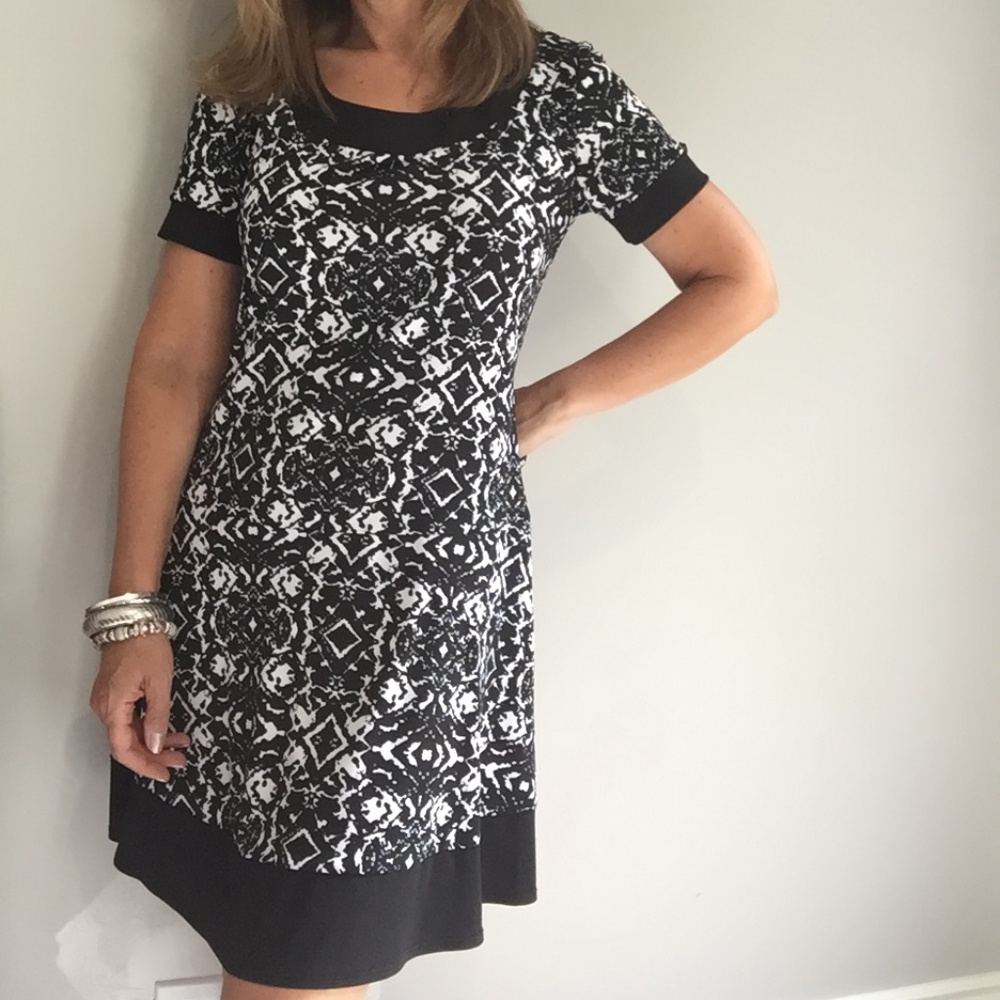Black & White Tunic Dress